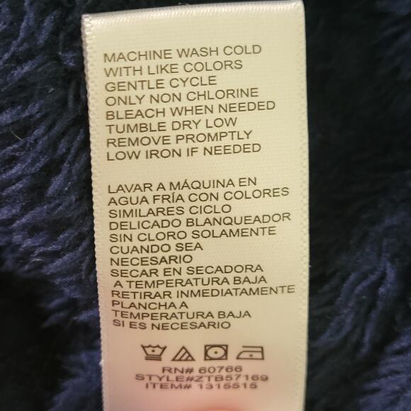 Tommy Bahama Men's Navy Blue Robe Size S/M Spa Lounge Relaxation Weekend Comfort - Picture 10 of 13